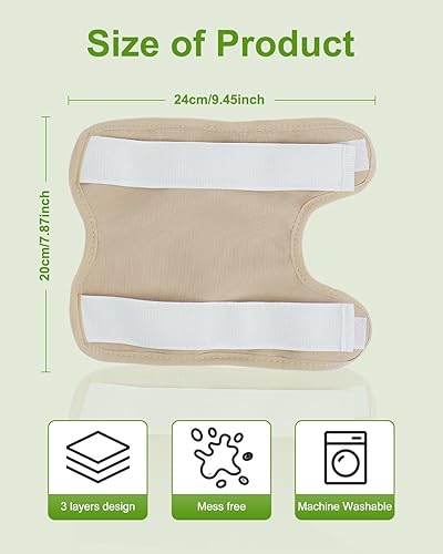 Miniatura 4 de Paquete de aceite de ricino para rodilla, paquete de 2 piezas de aceite de ricino para rodilla, paquete de aceite de ricino con correa elástica