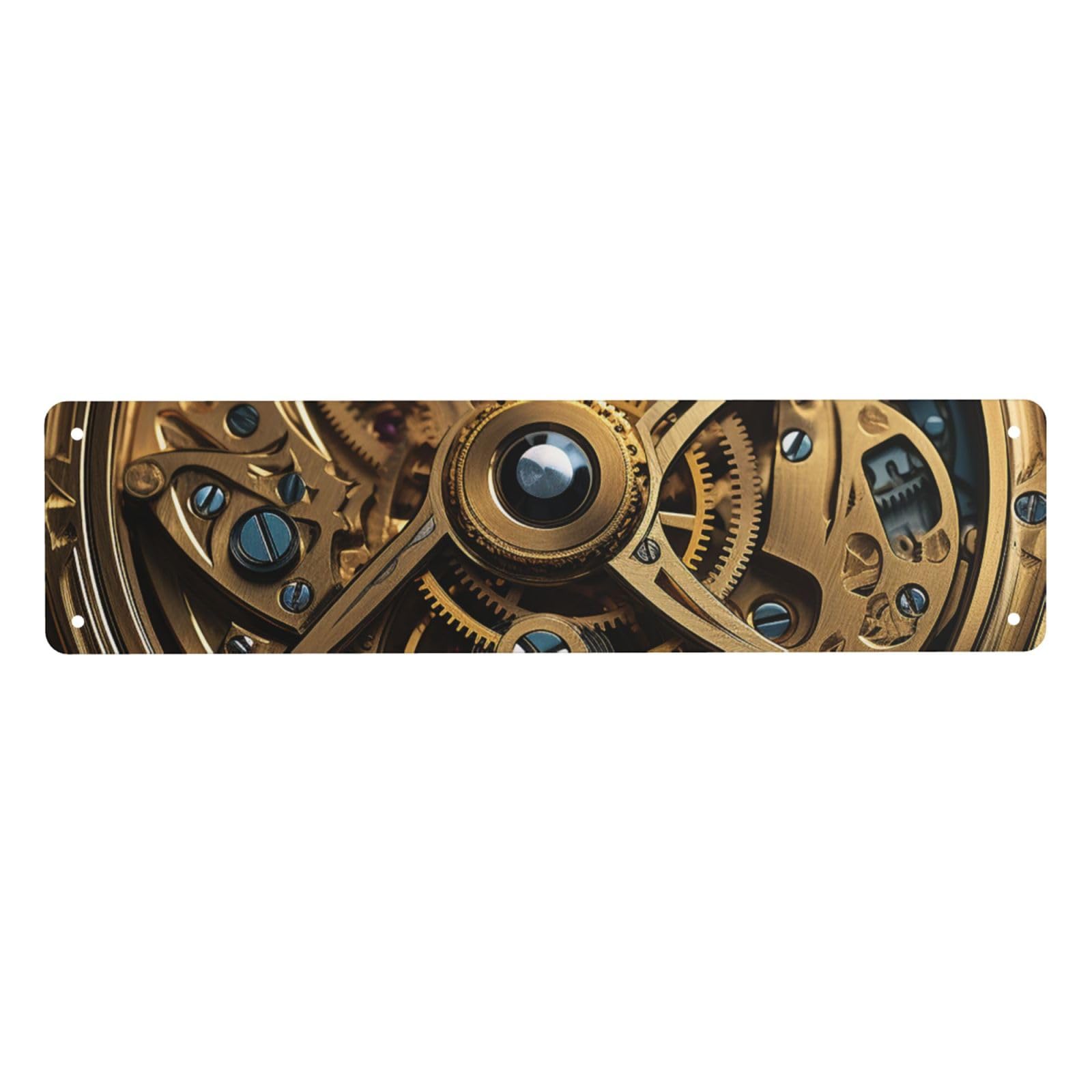 Vintage Metal Tin Signs Retro Garage Signs Stylish Wall Art Plaques for Home Decor Unique Poster 4x16 Inch Cool Steampunk Gears Metal Sign Outdoor Wall Decorations Gifts