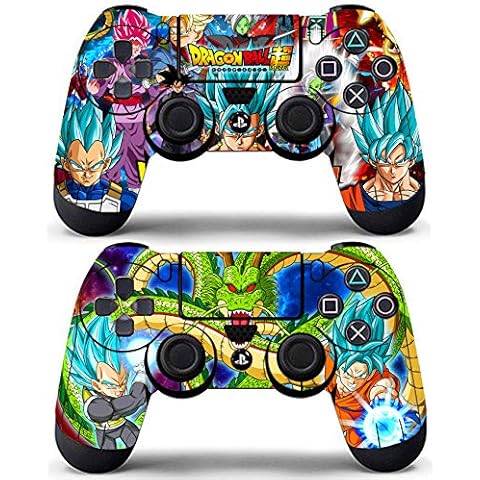 Vanknight Playstation 4 Dualshock PS4 Controller Skin Vinyl Decals Skins Stickers 2 Pack for PS4 Controller Skins PS4 Skins DBZ Cover