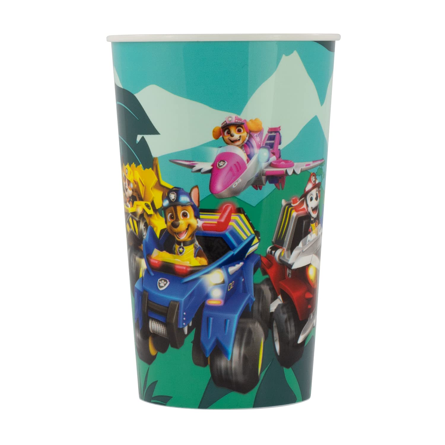 Paw Patrol Dino Rescue ontbijtset, 3-delige serviesset met borden, kom en drinkbeker, kinderservies van kunststof, vaatwasser-/magnetronbestendig