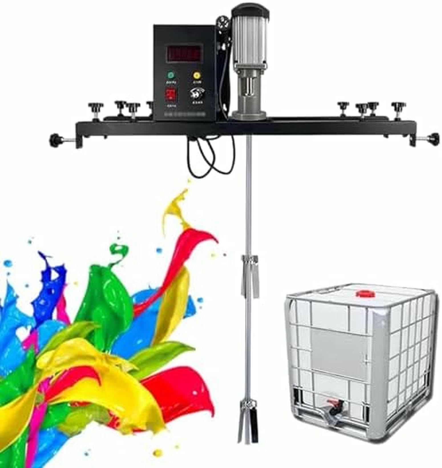 Przemysłowe mieszadło bębnowe, podwójny sterownik odśrodkowy do wydajnego mieszania farb w środowisku komercyjnym, nie wymaga miotły