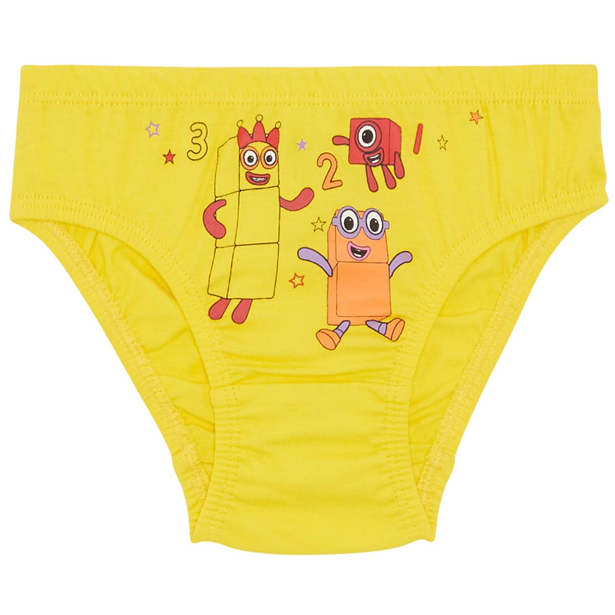 Numberblocks Confezione da cinque slip in 100% cotone