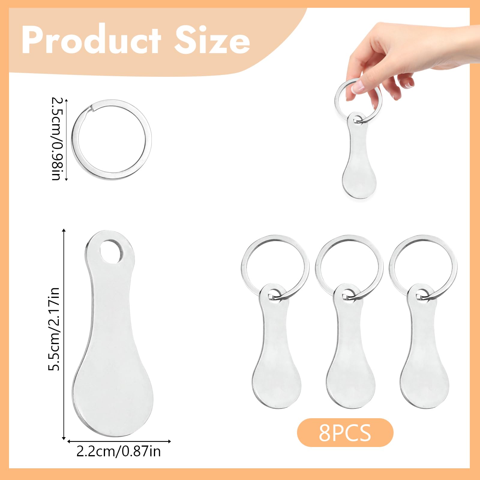 Calenxy 24 Stück Einkaufswagenchip Schlüsselanhänger - Acryl Münzersatz Mit Sprüchen