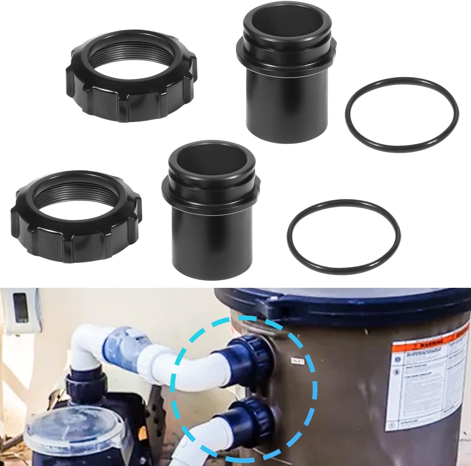 Sunluway Replacement for Hayward DE2400PAK2CS 2inch Filter