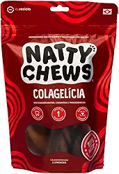 Mordedor Natural Colágeno Bovino Trançado Colagelícia Natty Chews Para Cães - Auxilia na Saúde das Articulações, Pele e Pelos - 2un