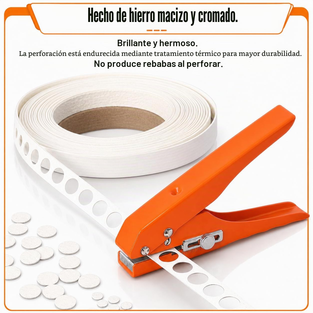 Alicate Perforador, Perforadora de un Solo Agujero 10 mm, Alicates para Perforar Papier, con Escala Ajustable para Encolar Cantos, Tarjetas de Crédito, PVC, Película Rígida, Chapa Fina