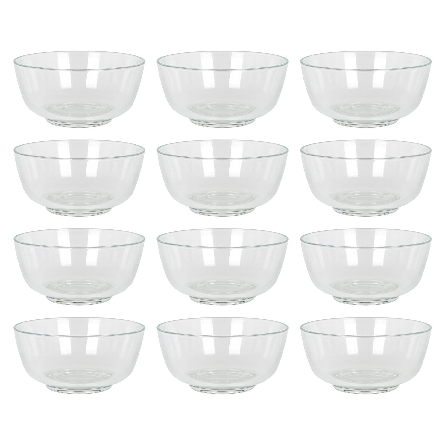 Argon Tableware Bols à Collation en Verre - 11cm - 12x Petit Cuisine Fête Dessert Nourriture Fruit Doux Grignotages Service Tremper Sauce Tapas Plats Ensemble