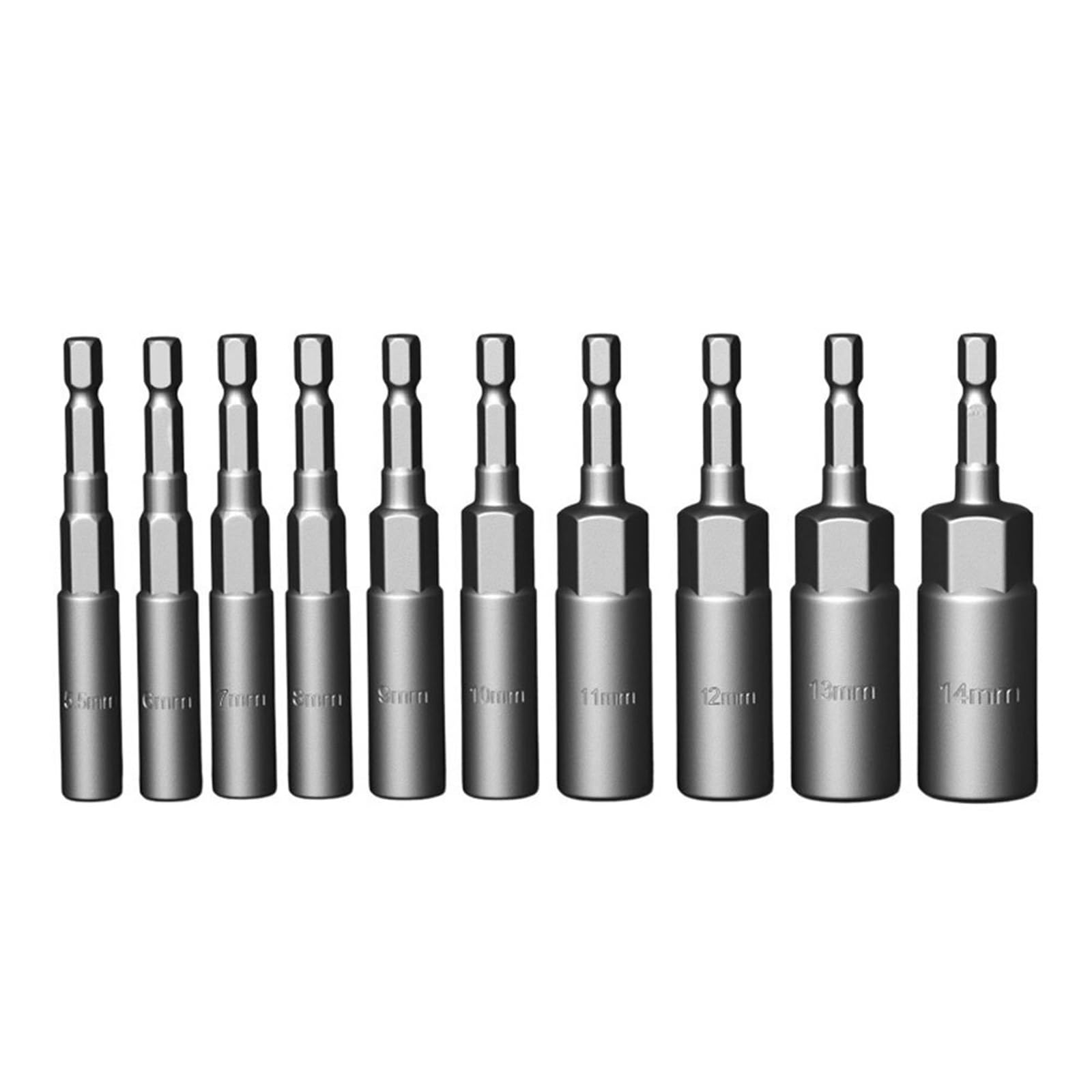 10/15 szt. długość pogłębiony adapter gniazda udarowego 5,5-19 mm zestaw nasadek wkrętakowych 1/4 cala śrubokręt głowica klucza zestaw narzędzi ręcznych