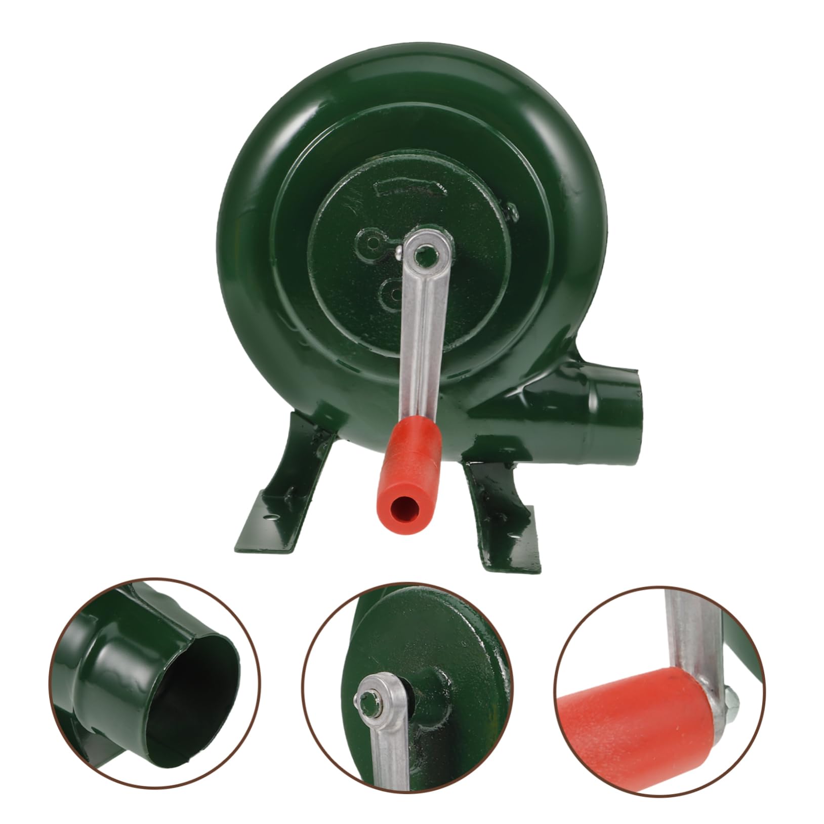 Yardwe Soplador de Aire Manual para Barbacoa Portátil de Hierro Verde