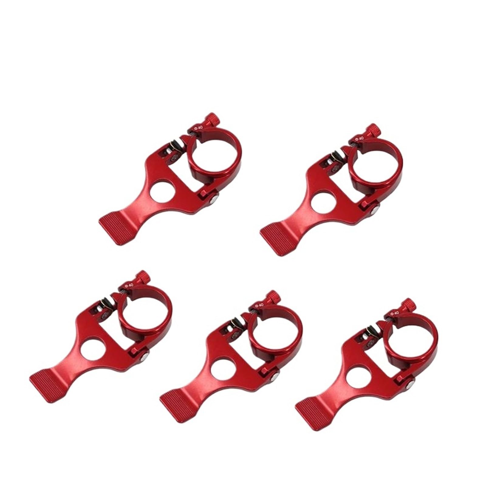 Zaciski sztyc siodłowych, aluminiowa rura blokująca, karta, zacisk rury roweru elektrycznego 40 mm do hulajnogi elektrycznej(5 pcs)
