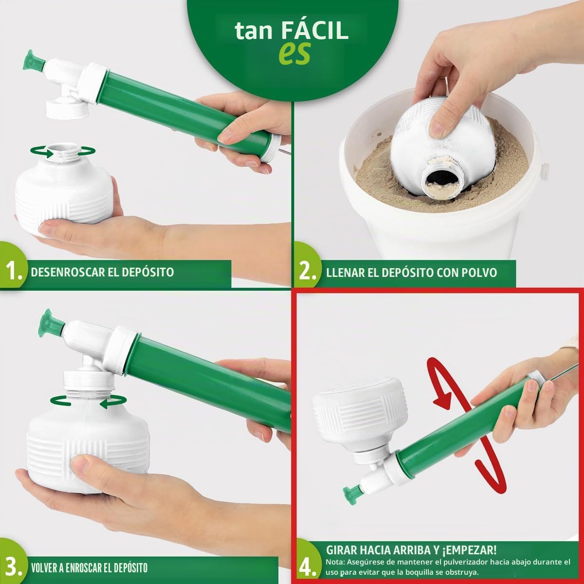 HÜHNER Land Zerstäuber de tierra de diatomeas - Pulverizador en polvo, bomba de polvo para tierra de diatomeas para gallinas | Pulverizador de polvo de tierra de diatomeas, nebulizador para gallinero