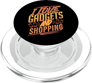 Funny Tech Gadget Lover Shopping Humour pour Geeks et codeurs PopSockets PopGrip pour MagSafe