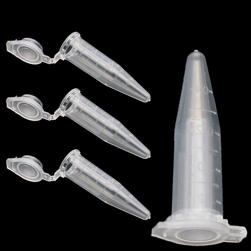 100 Pieces Micro Centrifuge Tubes 1.5ml Scale Plastic Micro Centrifuge