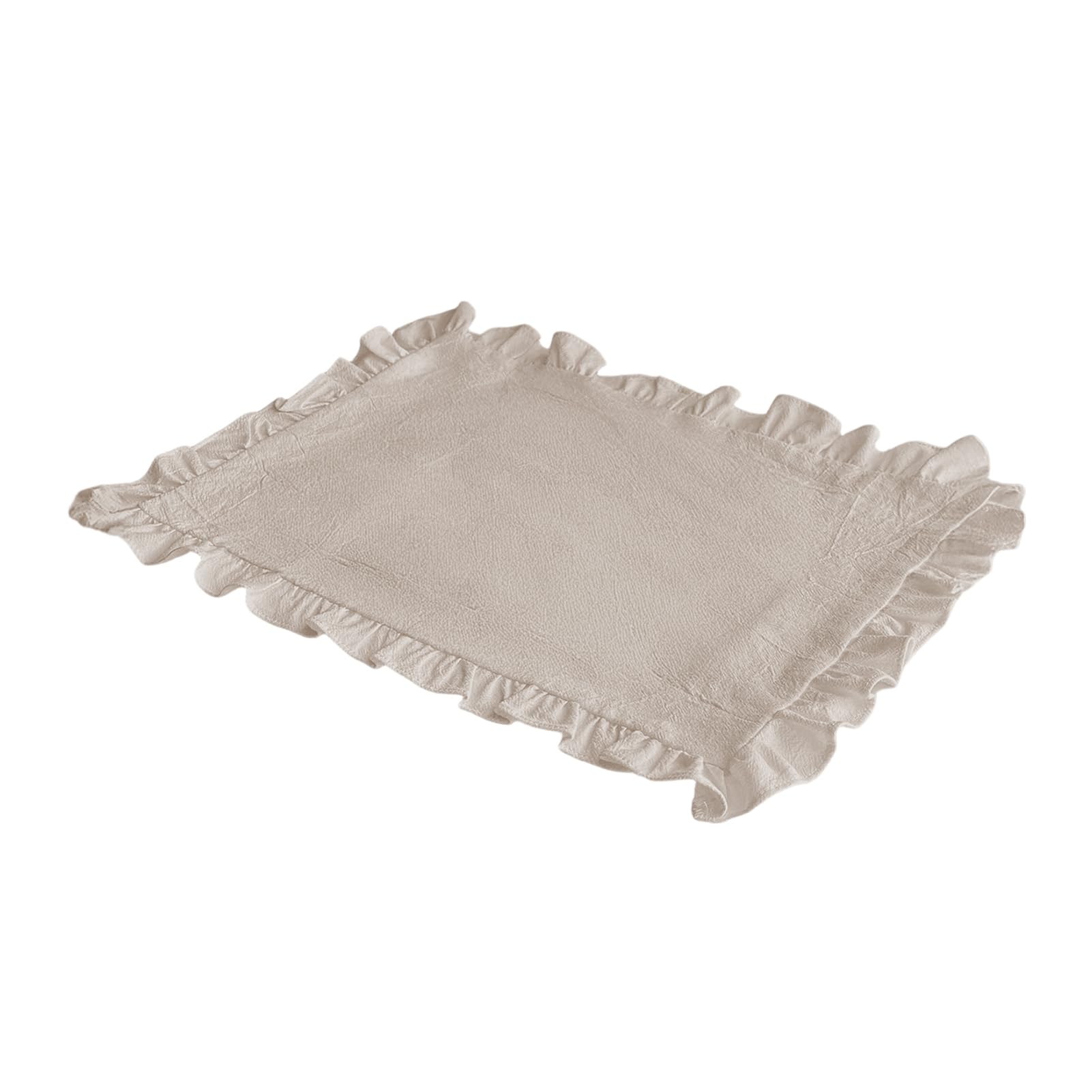 Virelynx Vintage Placemat Rectangle – Ruffle Dining Table Decoration Mat, Restaurant Home Dinner Party Tea Party Wedding