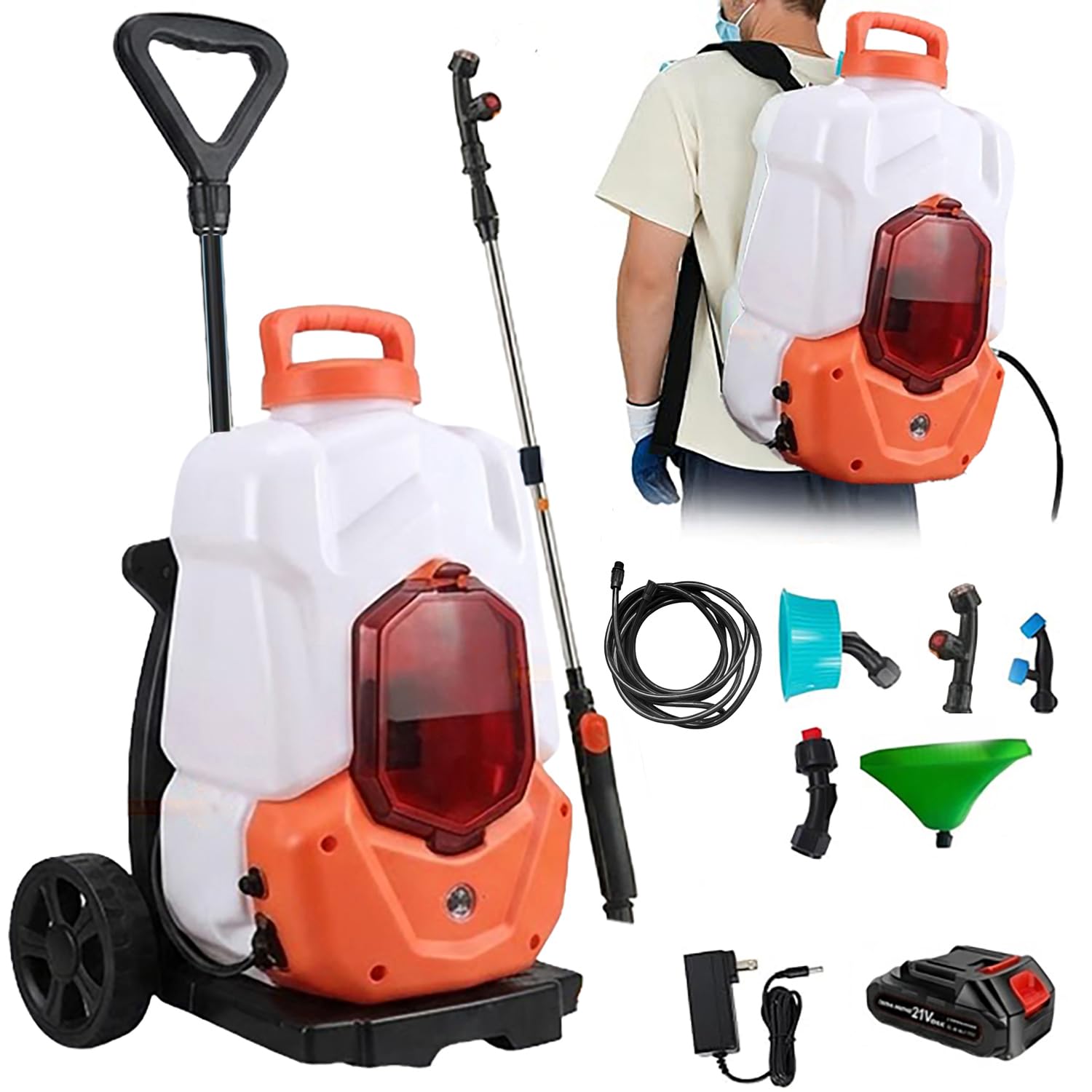 充電式 背負い式　電動噴霧器 20L 大容量 18Vバッテリー対応 5種ノズル付 Amazon.co.jp: 20L 充電式噴霧器 マキタ18Vバッテリー互換 電動式