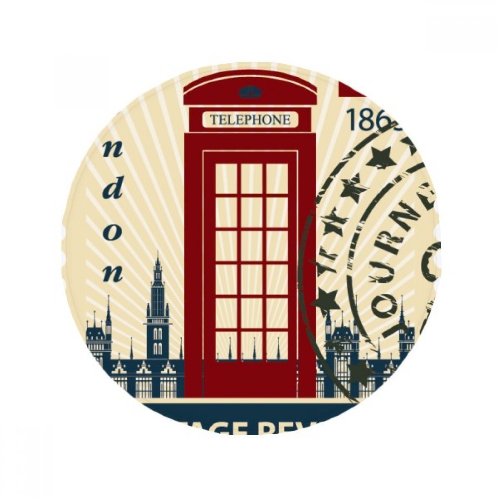 Tapis de sol cabine téléphonique Londres antidérapant pour salon cuisine porte 60x60