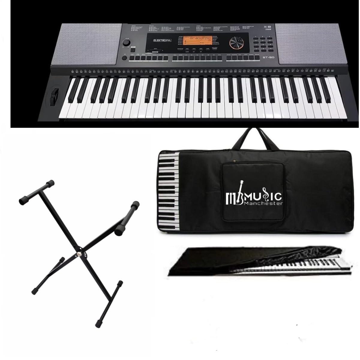 ELEKTRO FM SURTAAL ST-50 Indian 61 Keys Portable Keyboard With Padded Bag, Dust Cover and Stand - Combo Pack-picture-15