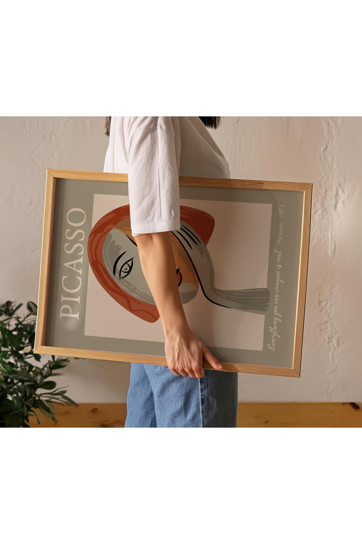 Fark Tanıtım Picasso Çerçevesiz Poster, Modern Dekoratif Çerçevesiz Poster, Tablo, Picasso, 21 x 30