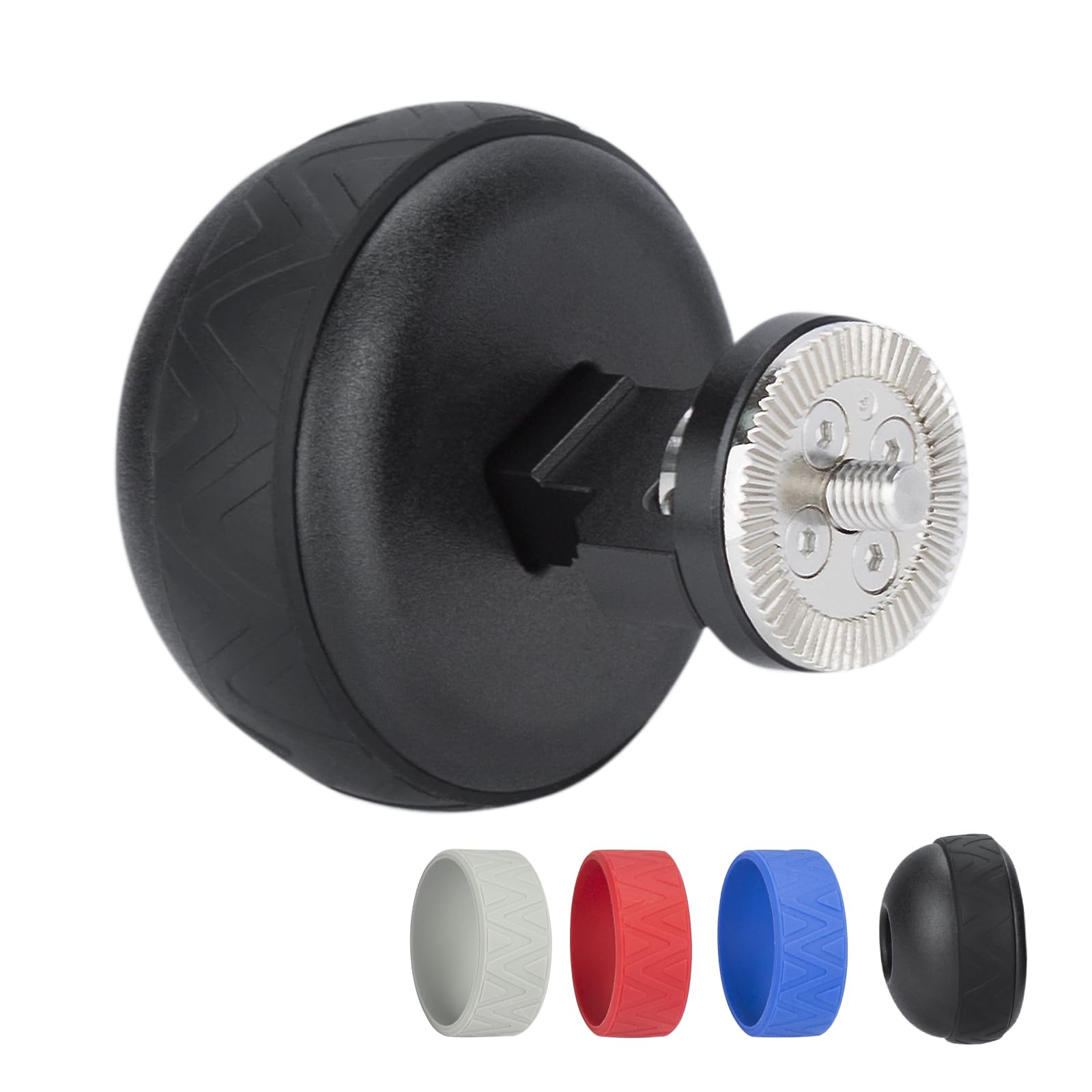 Nitze Poignée Latérale avec Arri Rosette, Mini Poignée Latérale Forme de Boule avec Anneaux en Caoutchouc de Différentes Couleurs, Side Handle Camera pour Les Côtés Droit et Gauche – PA33A