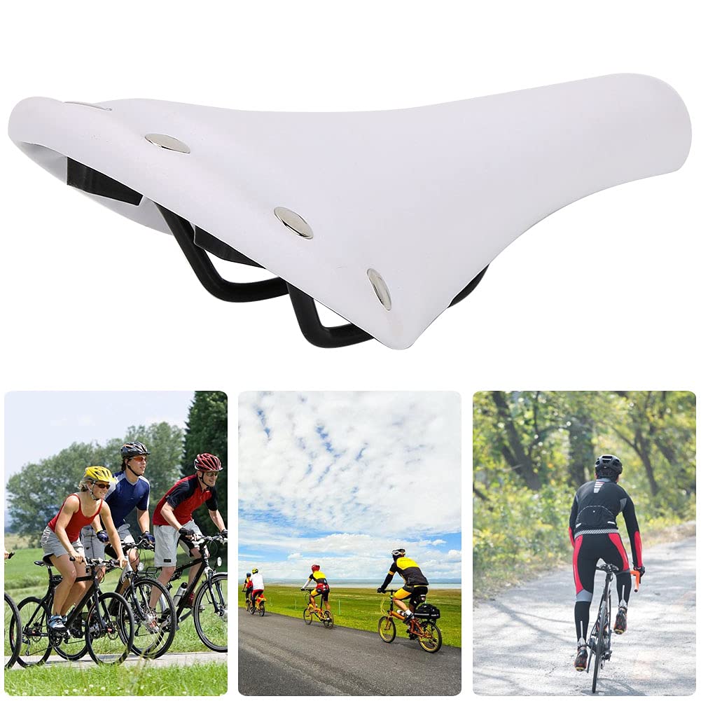 Outdoor Rennrad Sattel Soft Seat Stoßfest Wasserdicht Sattel Fahrrad Zubehör (Weiß)