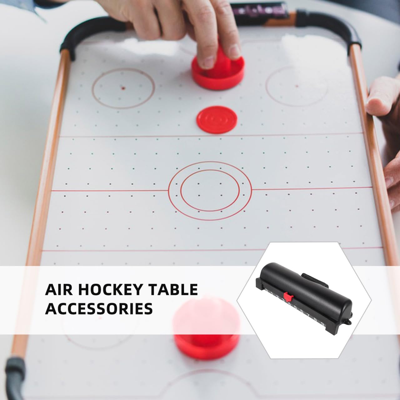 BESPORTBLE Air Hockey Table for Kids Ball 23.3cm Counter Toy Pack of 2 Accessories Goal Balls Goalkeeper Environmentally - Image 2
