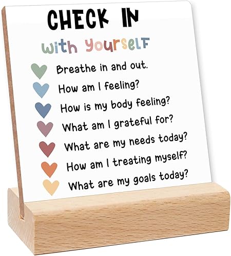 Consejería Oficina Imprescindibles Recuperación Cuidado Personal Alentar Placa Regalos Calmantes Decoración de Escritorio Esquina para Terapeuta