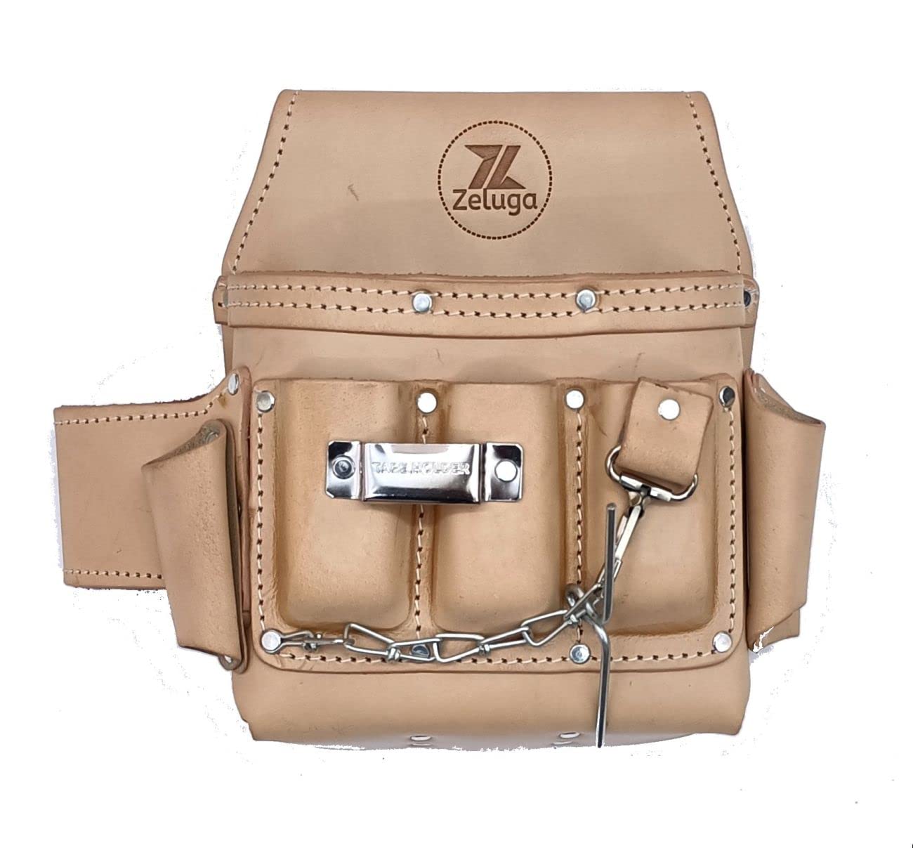 Zeluga 6 Pocket Leather Electrician Tool Pouch