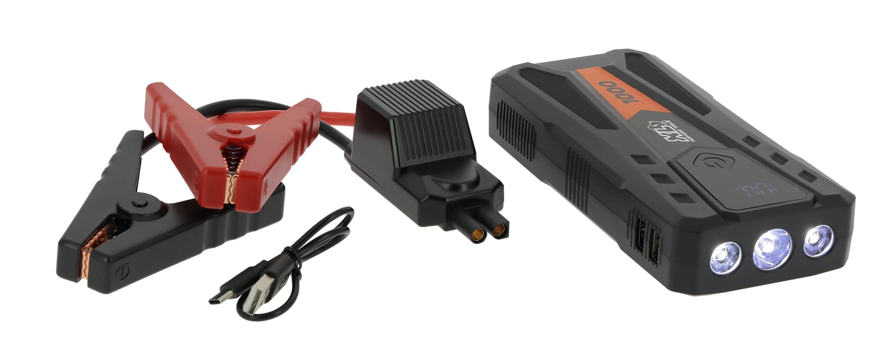 XLPT 553998 Booster Avviamento Auto 1000A Picco e 500A Avvio, Avviatore Batteria Litio 6000mAh USB-C Portatile