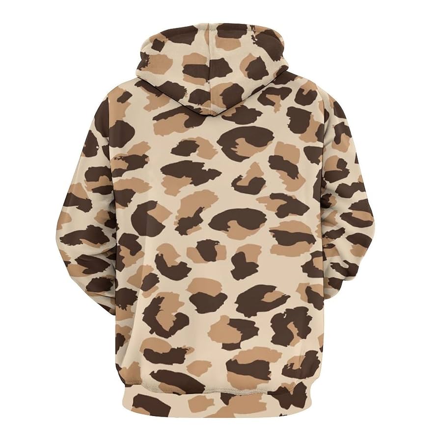 Amazon.co.jp: 豹柄 ヒョウ柄 紋 メンズ プルオーバーパーカー