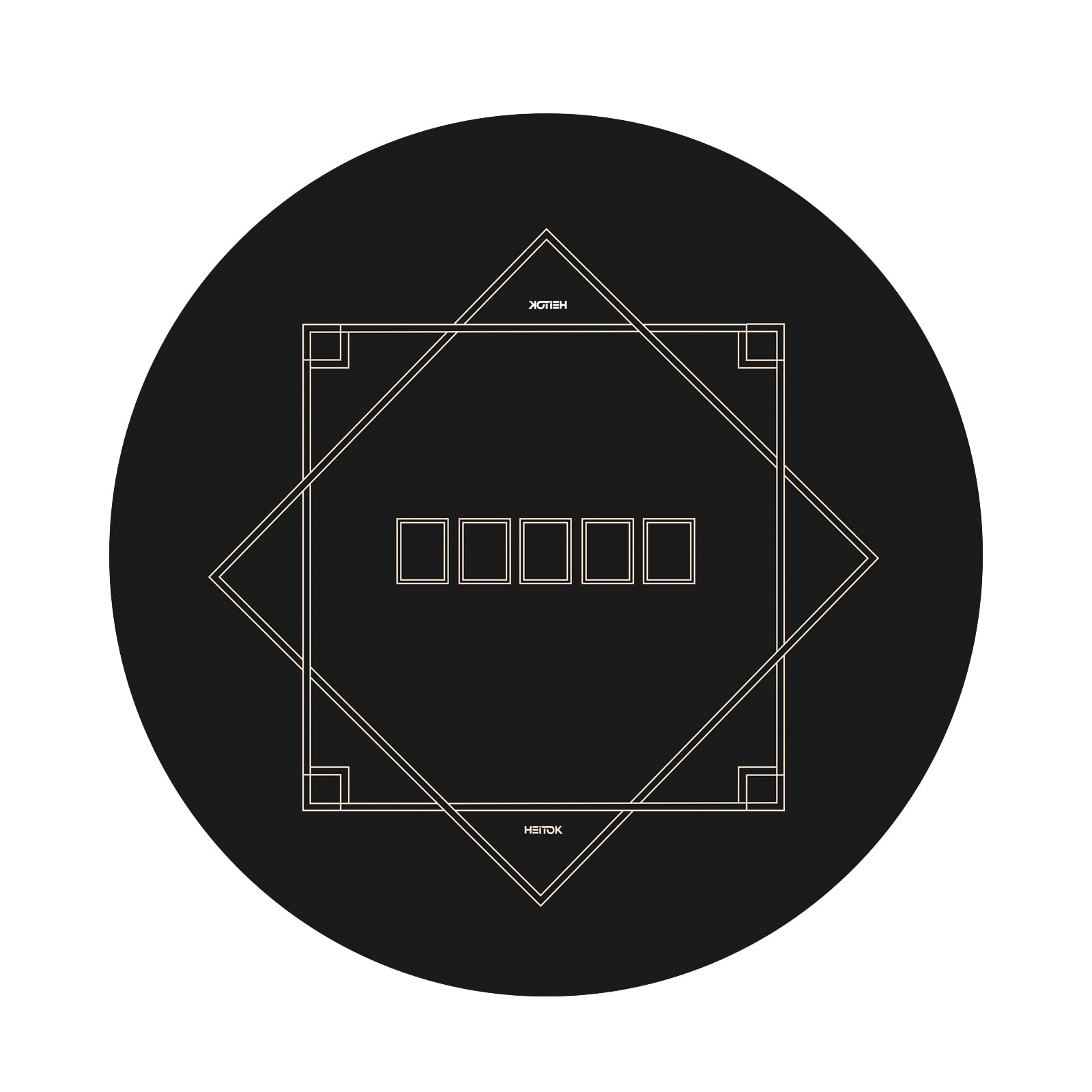 Texas Hold'em Poker Mat Portable Poker Table Top, Water Repellent, Noise Reduction, and Premium Carrying Bag for Games Everywhere