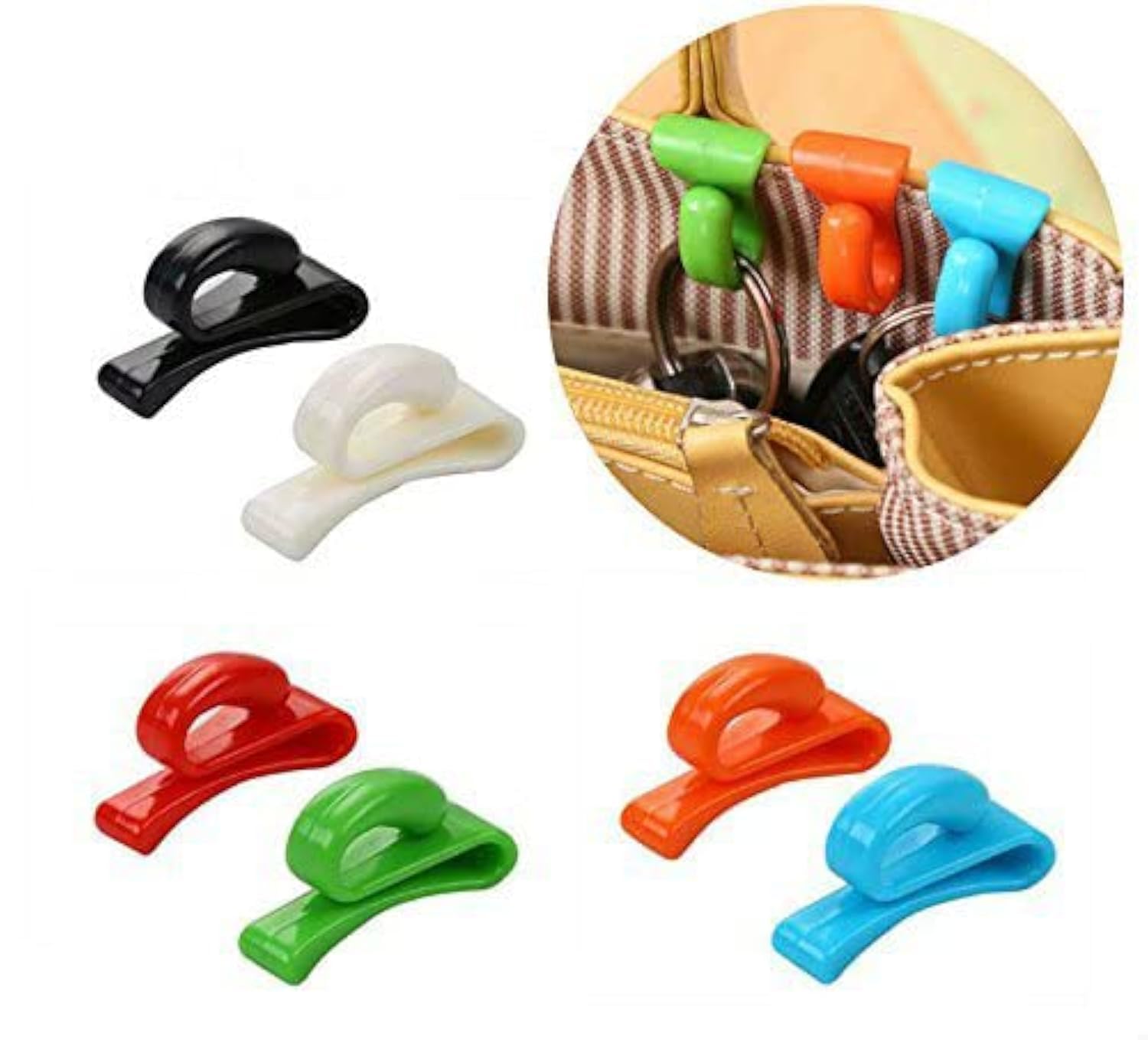 Amazon.com: AKOAK 6 Pieces Assorted Color Handbag Key Organizer