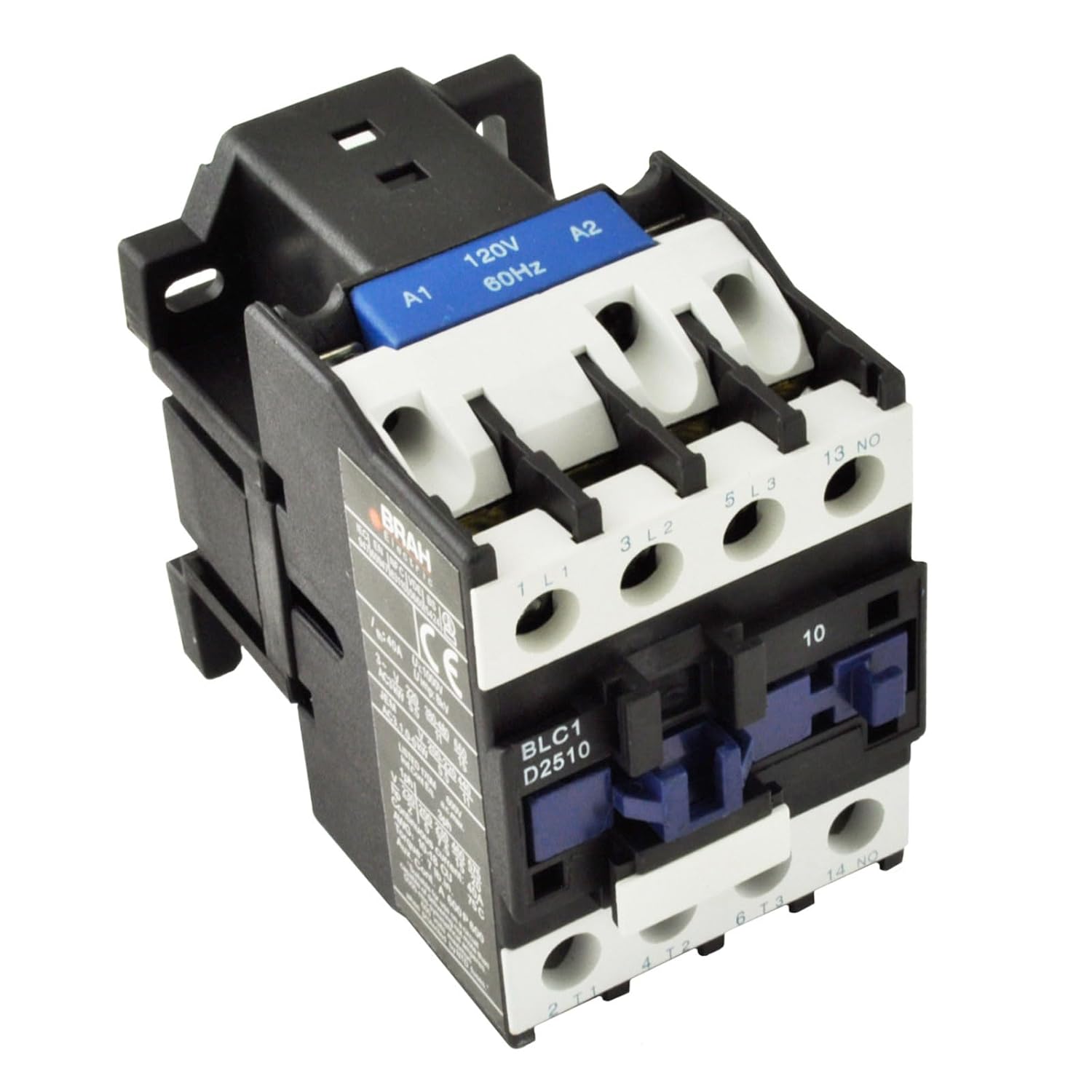 Direct Replacement for TELEMECANIQUE LC1-D25 AC Contactor LC1D25 LC1D2510-G6 120V Coil 3 Phase 3 Pole 25 Amp