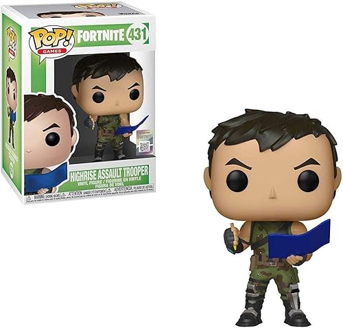 Funko POP Pop! Games: Fortnite - Highrise Assault Trooper, multicolor, talla única