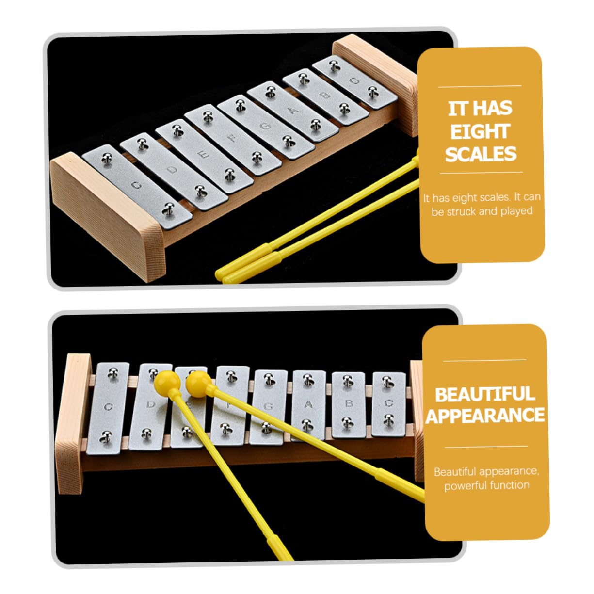 ORFOFE Xilofono Legno Ragazzo Ragazza Ragazza Strumento Musicale Giocattolo Percussioni Tastiera Musicale Per Ragazzo Piccoli Educativo Precoce