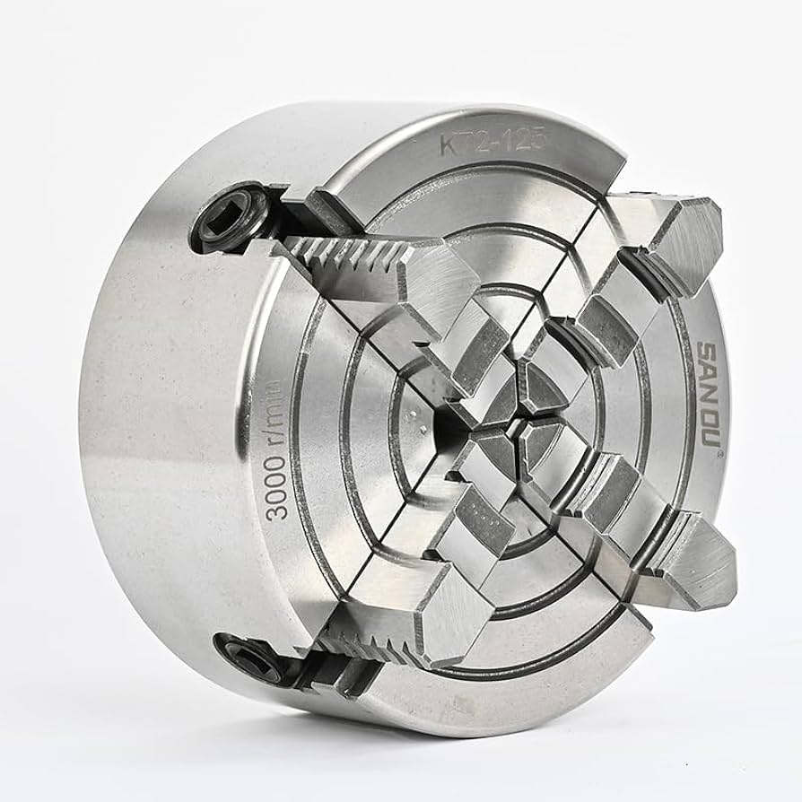 小次郎④ SANOU 125mm 4 Jaw Independent Chuck K72-125 - 5'' Metal