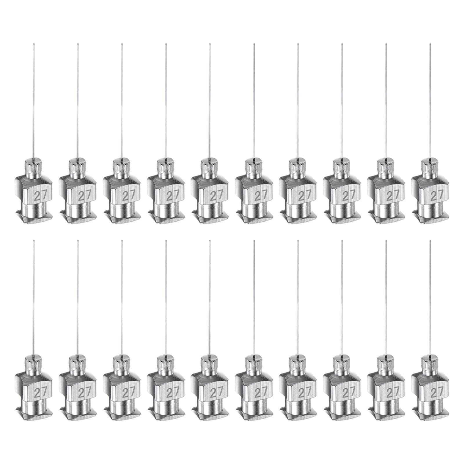 HARFINGTON 20pcs 18Gauge Stainless Steel Dispensing Needles, 1" All Metal Glue Needle Tube Blunt Tips Luer Lock for Thick Liquids, Ink, Glue, Lab Use — Amazon image 11