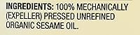 Vista 3 de Spectrum Aceite de Sésamo Orgánico, Sin Refinar, 16 onzas