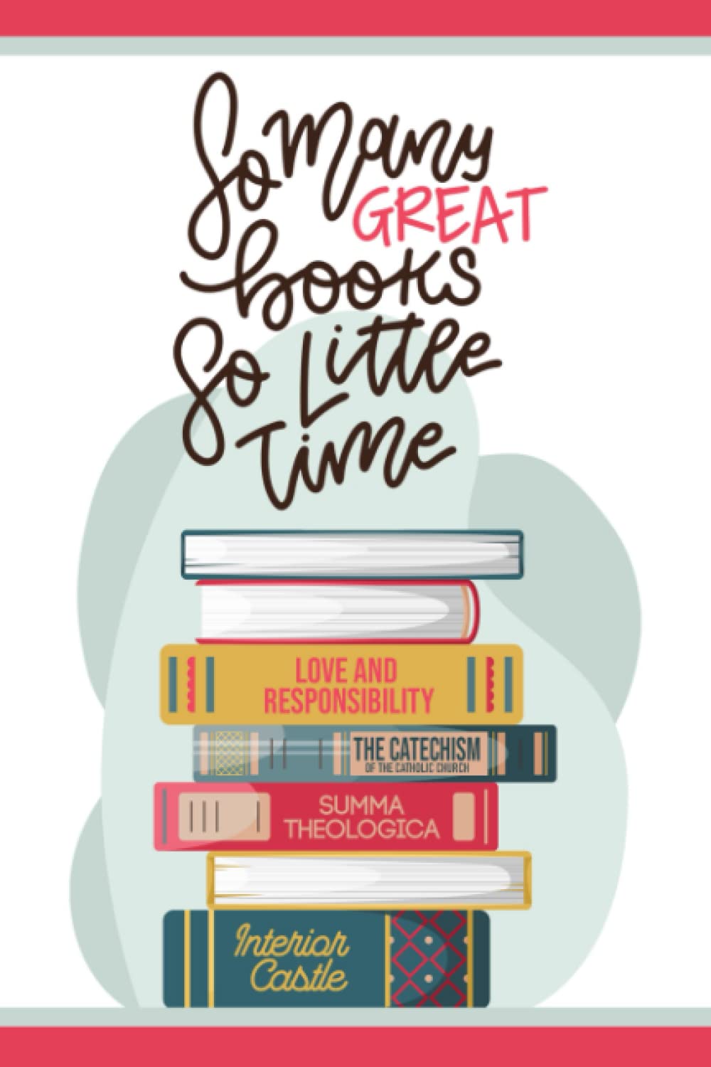 Catholic notebook | Josemaría Escrivá quote | prayer journal | Catholic books checklist | So many books so little time