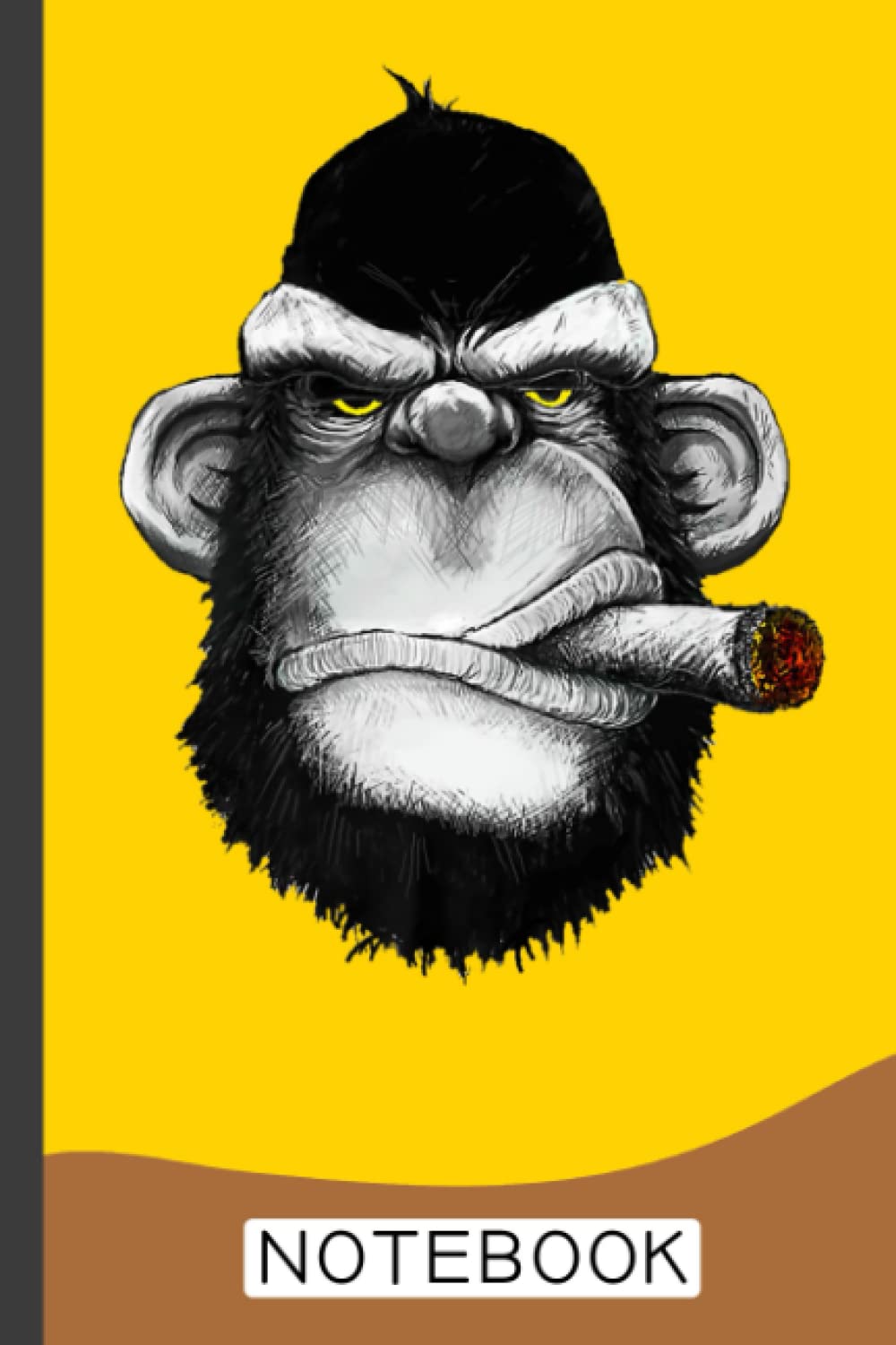 Monkey Smoking Cigar Notebook: Blank Lined Journal Notebook To Write In For Notes, To Do Lists, Notepad, Monkey Lover Gifts