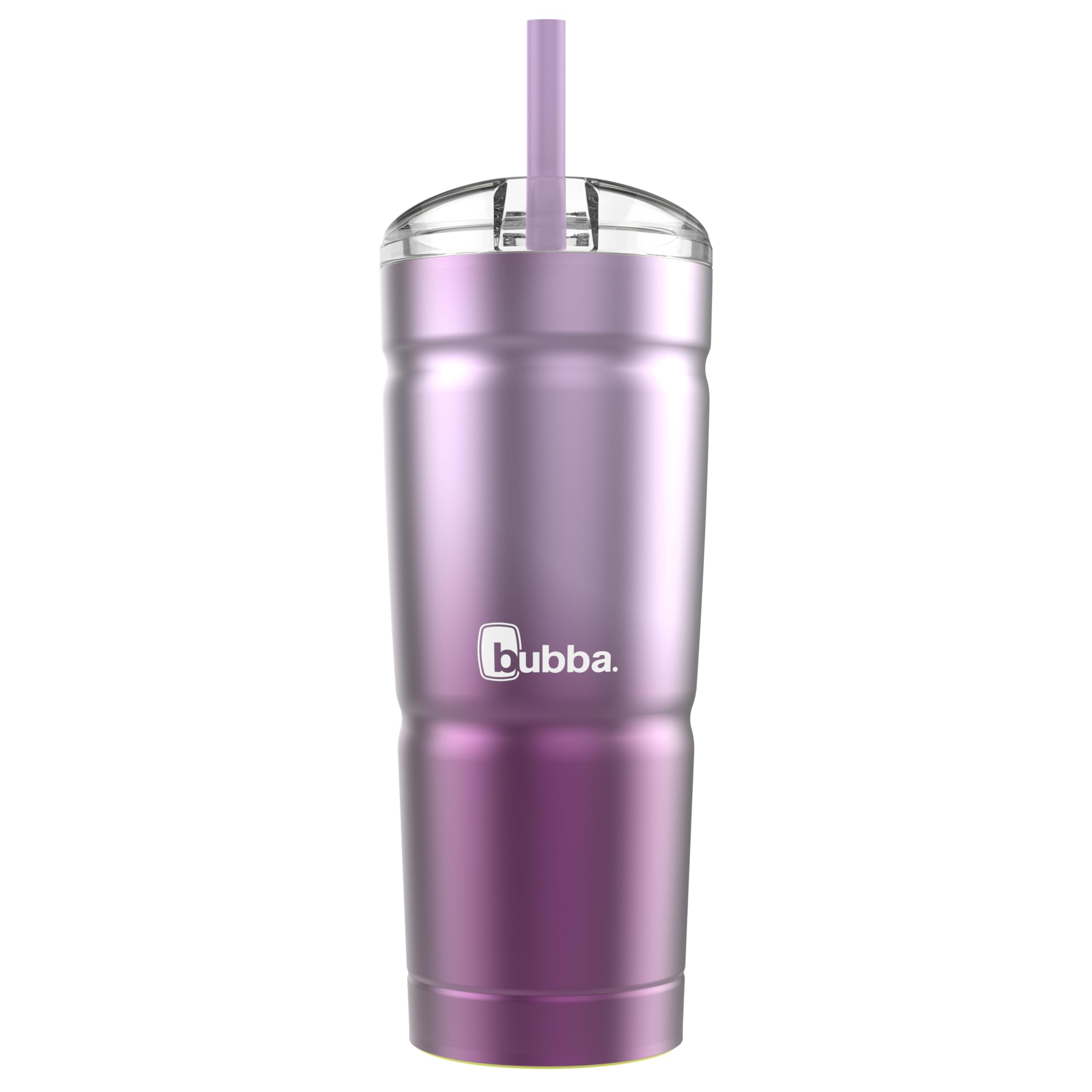 BubbaEnvy S Insulated Stainless Steel Tumbler with Straw, 24oz-Ideal Travel Mug that is Stain, Sweat, and Odor Resistant-Insulated Water Bottle to Take on the Go - Boho Purple/Paradise Purple