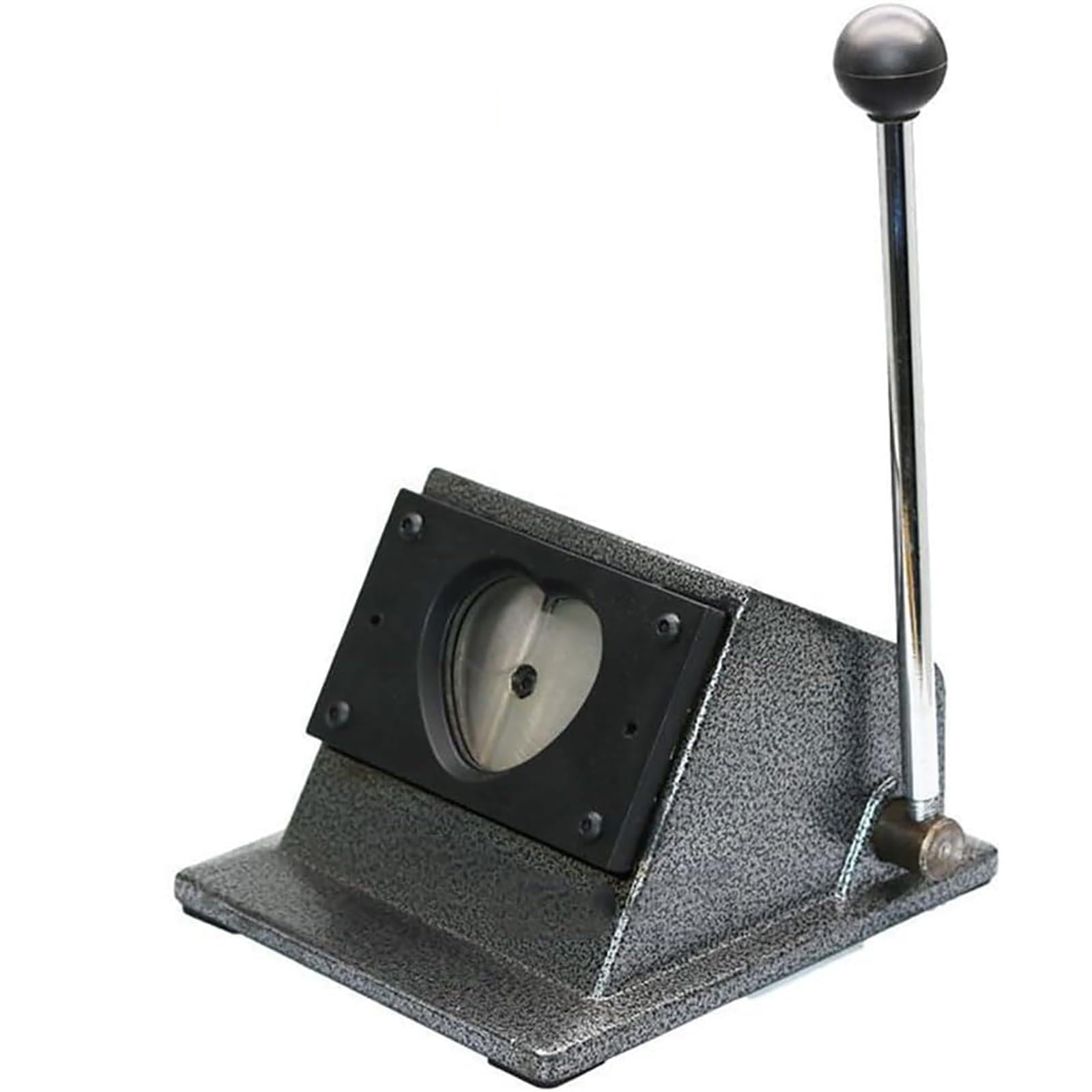 Wykrawarka Do Odznak W Kształcie Serca, 62x70 Mm, Z Ergonomicznym Uchwytem I Trwałą Konstrukcją, Łatwa I Wydajna, Rozwija Umiejętności Praktyczne I Zwiększa Zainteresowanie Tworzeniem Odznak