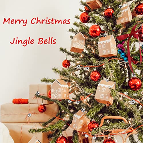 Moodkey 180Pcs Silver Bells For Crafts 0.6 Inch Silver Craft Bells Jingle Bells Bulk Diy Bells Small Metal Craft Bells For Wreath Holiday Home Festival Gift Decoration #TOP5