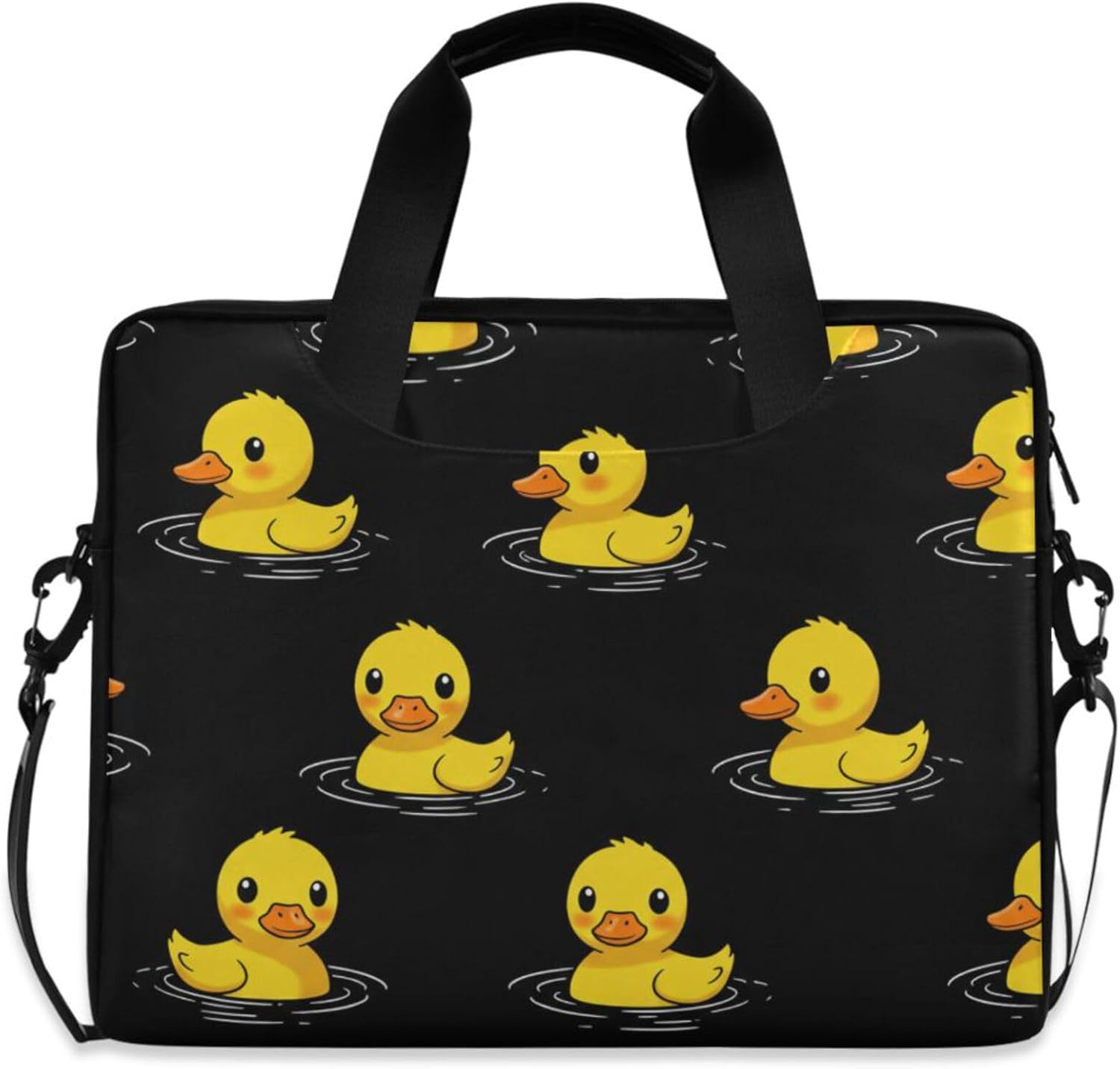 MNSRUU Laptop Bag for 15.6 inch Cute Dogs Grey Laptop Briefcase Bag