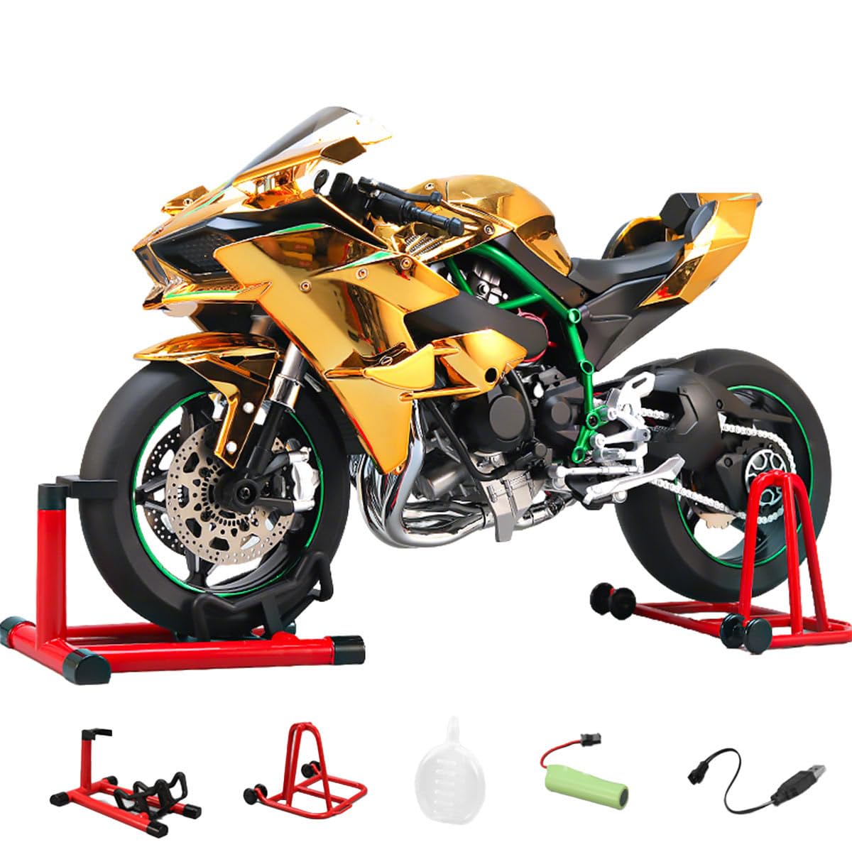 Amazon.com: 1/6 Scale Alloy Dynamic Motorcycle Model with Ignition