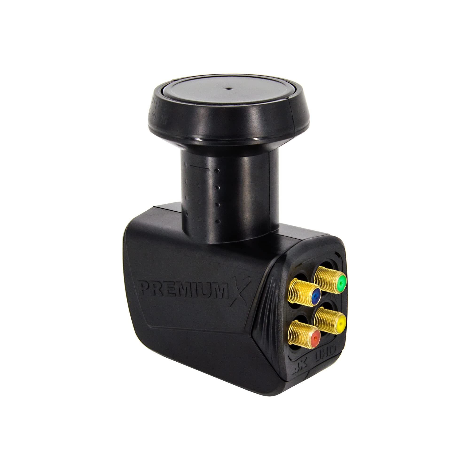 Premium X Multischalter Set 5/4 Multiswitch Quattro LNB 8X F-Stecker, Satverteiler 1 SAT für 4 Teilnehmer HDTV FullHD 4K UHD 8K