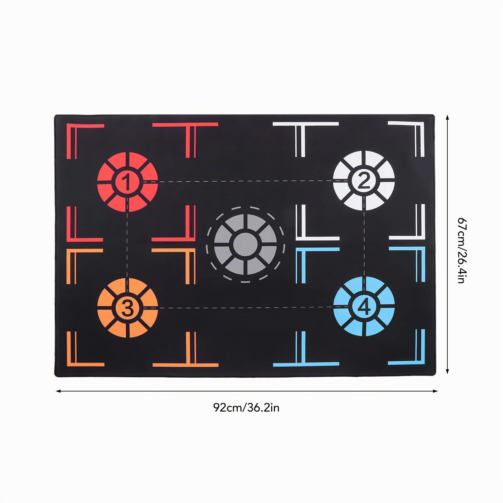 Asixxsix Tapis d'étape de Basket - Ball, 2mm Caoutchouc Pliable Tapis d'entraînement de Basket - Ball Dribble Silent Sports Accessoires auxiliaires pour Enfants et Adolescents
