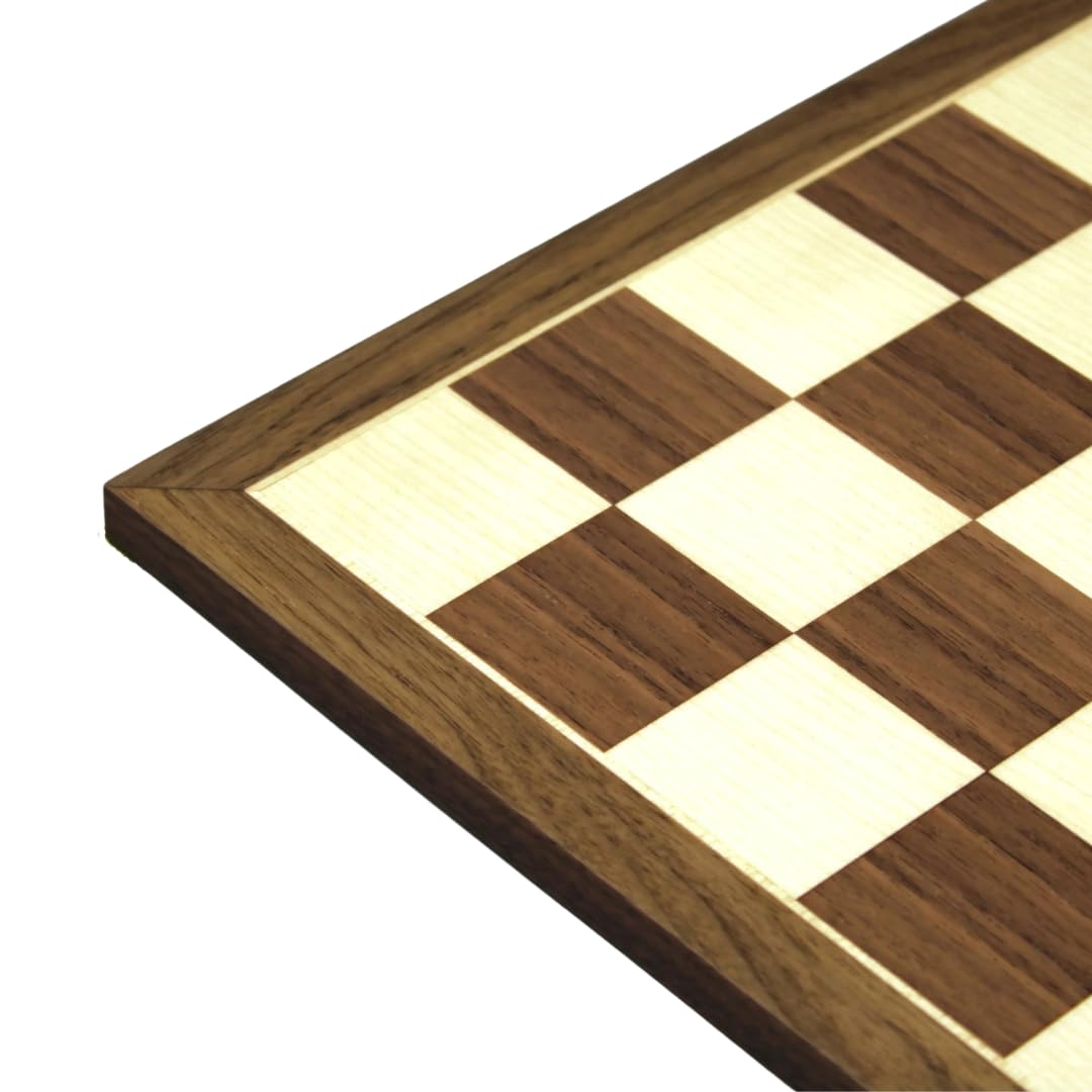 Set di scacchi in legno con tavola in noce da 21 pollici pesata Sheesham Zagreb Staunton pezzi da 3,75 pollici
