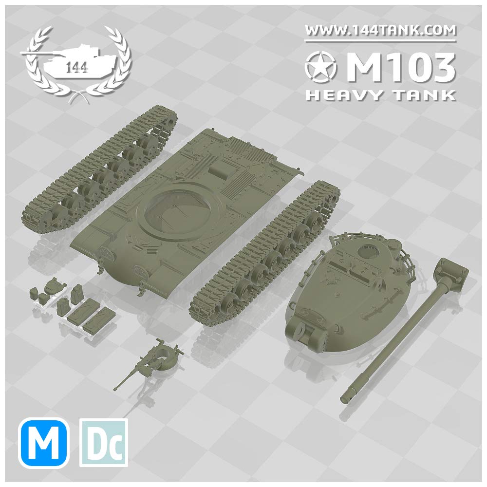 Amazon | 【1/144 TANK】【白】【M】米国軍 M103重戦車