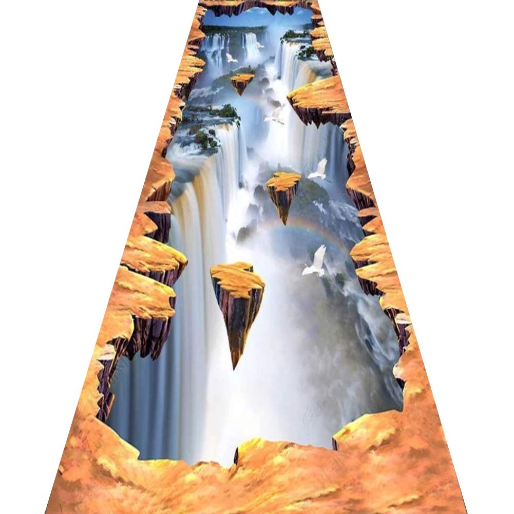 Tapis couloir anti-bruit et tapis de passage d'allée 3D pour sols froids et étroits