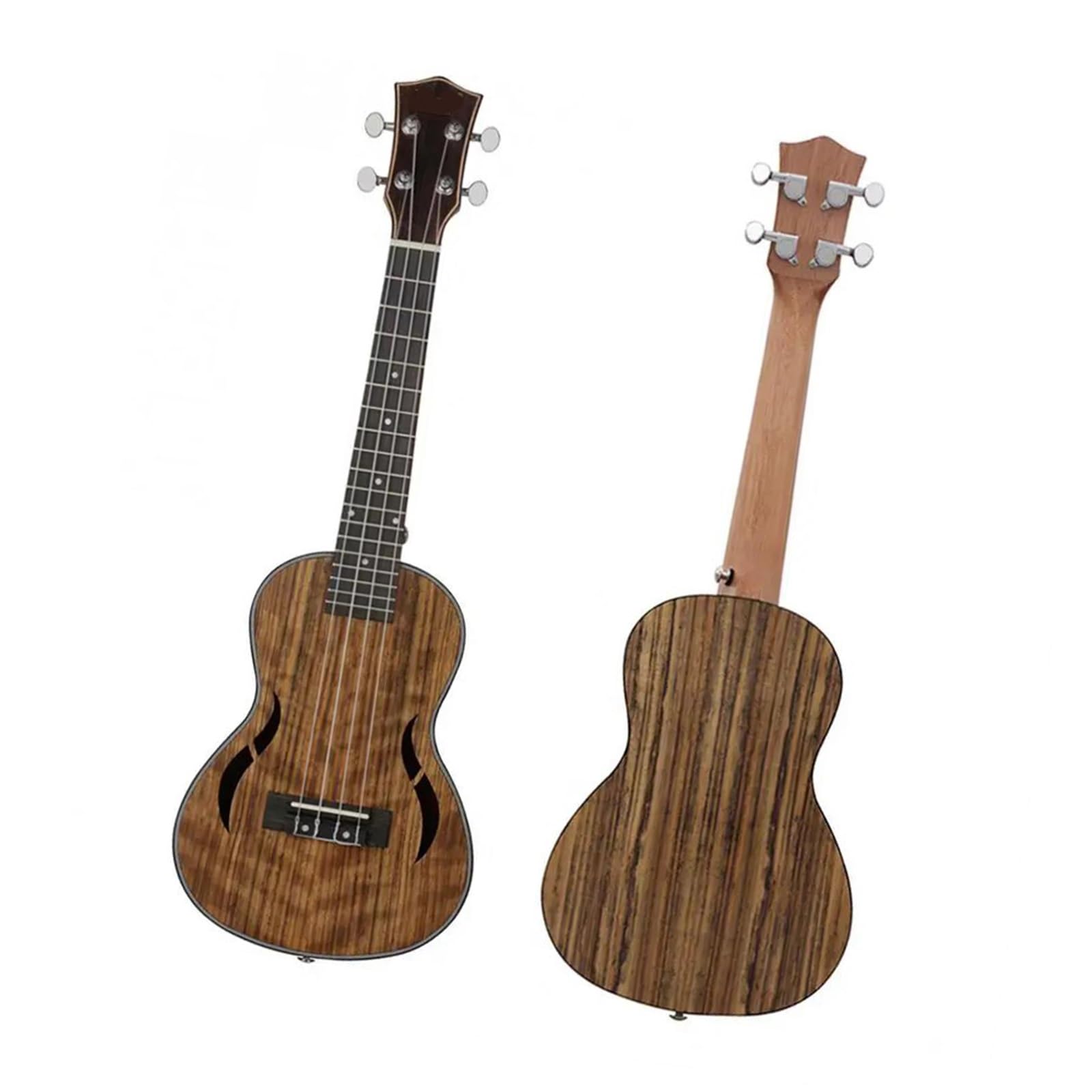 Ukulélé De Concert En Bois Noyer 23 Pouces Guitare Hawaïenne À 4 Cordes 18 Frettes Ukulélé Débutant